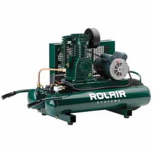 ROLAIR 5715K17 Portable Air Compressor, Oil Lubricated, 9 Gal, Wheelbarrow, 1.5 Hp, 7.3 Cfm, 17.1 A | CT9DLQ 26JY38