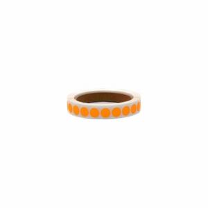 ROLL PRODUCTS 119-0002V Label, Orange, Circle, Paper, Indoor, No Text | CT9DNG 10Y491