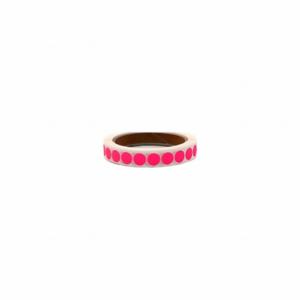 ROLL PRODUCTS 119-0002Z Label, Pink, Circle, Paper, Indoor, No Text | CT9DNN 10Y490