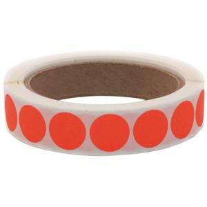 ROLL PRODUCTS 119-0003U Label, Orange, Circle, Paper, Indoor, No Text | CT9DNH 10Y499