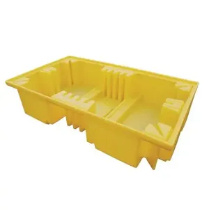 ROMOLD BB4 IBC Spill Pallet, For 2 x 1000 Litre IBC, 1150 Litre Sump Capacity, No Grid | CE4TGA