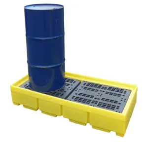 ROMOLD BP3 Spill Pallet, For 3 x 205 Litre Drums, 228 Litre Sump Capacity | CE4TGZ