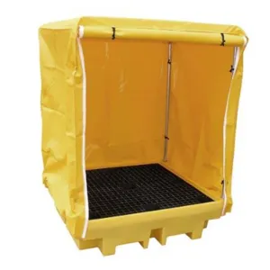 ROMOLD BP4C Covered Spill Pallet, For 4 x 205 Litre Drums, 410 Litre Sump Capacity | CE4THF