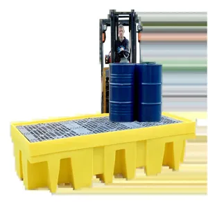 ROMOLD BP8 Spill Pallet, For 8 x 205 Litre Drums, 1140 Litre Sump Capacity | CE4THJ