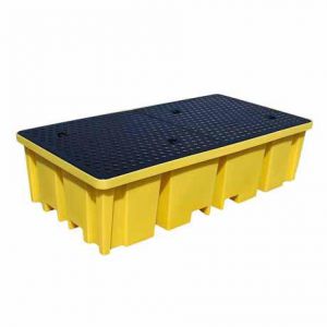ROMOLD BP8FW Spill Pallet, 4 Way Entry, For 8 x 205 Litre Drums, 1150 Litre Sump Capacity | CE4THK