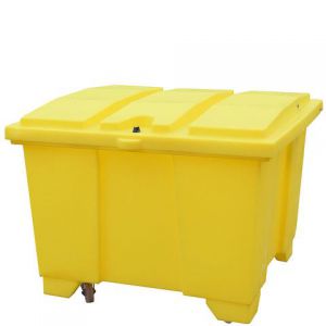 ROMOLD GPSC1W Mobile Storage Container, Loose Lid, 600 Litre Capacity | CE4TJB