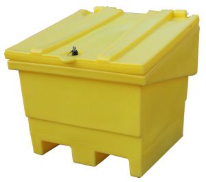 ROMOLD GRITBIN Grit Bin/Rock Salt Container, With Hinged Lid, 250 Litre Capacity | CE4TJH