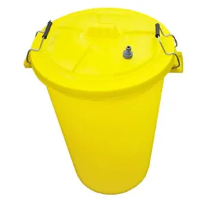 ROMOLD LDK1x2 Leak Diverting Kit With 5m Hose, 1 Canopy, 4 Straps, 4 Clips, 85L Bin Capacity, Yellow Bin | CM7PFY