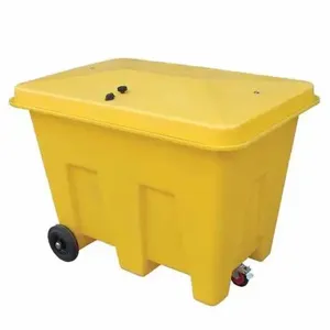 ROMOLD PSB1W Mobile Storage Bin, With Loose Lid, 350 Litre Capacity | CE4TKD