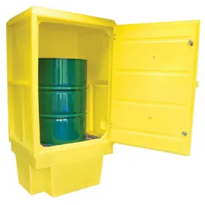 ROMOLD PSC3 Lockable Storage Cabinet, For Single 205 Litre Drum, 225 Litre Sump Capacity | CE4TKL