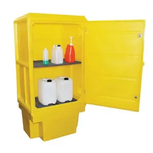 ROMOLD PSC4 Lockable Storage Cabinet, With Shelf, 225 Litre Sump Capacity | CE4TKM