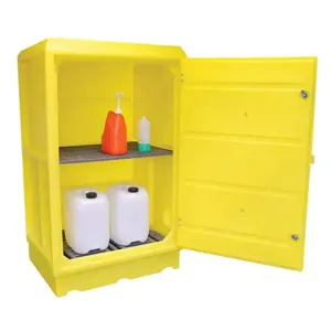 ROMOLD PSC5 Lockable Storage Cabinet, With Shelf, 100 Litre Sump Capacity | CE4TKN