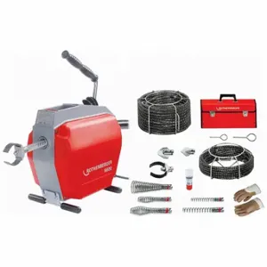 ROTHENBERGER 72676 Sectional Drain Cleaning Machine, Corded, R600, 6 Inch Max. Pipe Dia, 5 Sections | CT9DXV 60PZ74