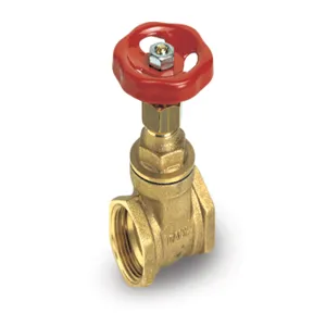 RUB VALVES 110F00 Gate Valve, 1 Inch BSP Size, 43 Inch Length, Brass, Female, Hand Wheel | CF3EPK