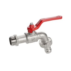 RUB VALVES 142C0P Ball Valve, 3/8 Inch BSP Size, Brass, Male, Lever, Two O-Ring | CF3ERM