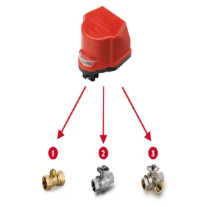 RUB VALVES CP5D2 Electric Actuator, 5 Nm Torque, 24 VDC, 2 Wire | CF3ETF