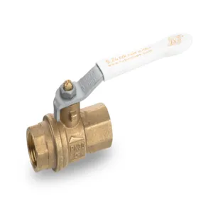 RUB VALVES S24H00 Ball Valve, Dezincification Resistant, 1-1/2 Inch BSPP Size, Brass, Female | CF3EUR