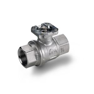 RUB VALVES S64F00A Ball Valve, 1 Inch BSPP Size, Brass, Female, Full Port, Actuated Handle | CF3FAT