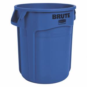 RUBBERMAID 1779699 Trash Can, Round, Blue, 10 gal Capacity, 15 5/8 Inch Width/Dia, 17 Inch Height | CT9FMM 48XM28