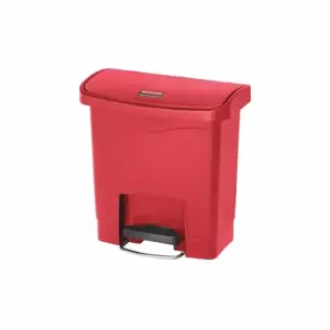 RUBBERMAID 1883563 Slim Jim Resin Step On, 4 Gal, Red | CT9FJY 43WZ61