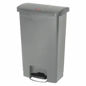 RUBBERMAID 1883602 Slim Jim Resin Step On, 13 Gal, Gray | CT9FJQ 43WZ42