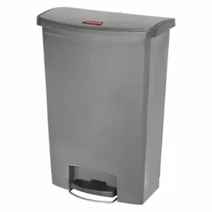 RUBBERMAID 1883606 Slim Jim Resin Step On, 24 Gal, Gray | CT9FJW 43WZ24