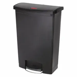 RUBBERMAID 1883615 Slim Jim Resin Step On, 24 Gal, Black | CT9FJU 43WZ26