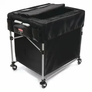 RUBBERMAID 1889864 X-Cart Cover, Large, 8 Bushel, Black, For Basket Trucks Truck Type | CT9EZD 43XC85