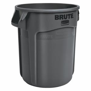 RUBBERMAID 1926827 Trash Can, Round, Black, 10 gal Capacity, 15 5/8 Inch Width/Dia, 17 Inch Height | CT9FMH 48XM30