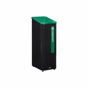 RUBBERMAID 2078991 Recyclingdose, quadratisch, Metall, Kompost, schwarz, 15 Gallonen Fassungsvermögen | CT9EWB 61JA24