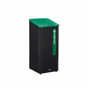 RUBBERMAID 2078992 Recyclingdose, quadratisch, Metall, Kompost, schwarz, 23 Gallonen Fassungsvermögen | CT9EWC 61JA27