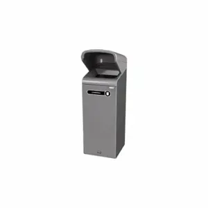 RUBBERMAID 2118719 Recycling Container, Gray, 19 1/2 Inch Width/Dia, 46 1/4 Inch Depth, 1 Openings | CT9FGY 56HU30