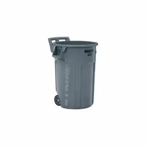 RUBBERMAID 2131929 Rollout Trash Can, Gray, 44 Gal Capacity, 28 3/8 Inch Width/Dia | CT9EVQ 61DR10