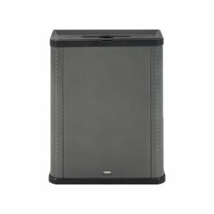 RUBBERMAID 2136962 Trash Can, 23 gal Capacity, Open Top, Metal, Open Top, Gray | CT9FNF 61DR09