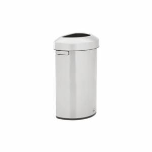 RUBBERMAID 2147582 Trash Can, Stainless Steel, Dome Top, Silver, 21 gal Capacity | CT9FND 61JA20