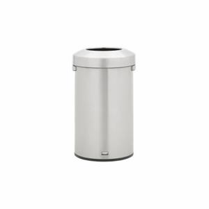 RUBBERMAID 2147584 Trash Can, Stainless Steel, Dome Top, Silver, 23 gal Capacity | CT9FNE 61JA18