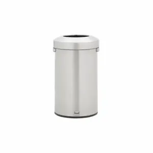 RUBBERMAID 2147584 Trash Can, Stainless Steel, Dome Top, Silver, 23 gal Capacity | CT9FNE 61JA18