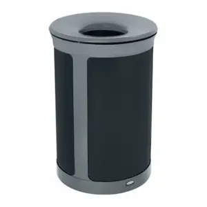 RUBBERMAID 2172849 Trash Can, Round, Gray, 23 gal Capacity, 20 29/50 Inch Width/Dia | CT9FNU 804YG1