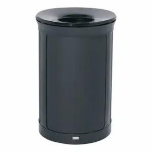 RUBBERMAID 2172850 Trash Can, Round, Black, 23 gal Capacity, 20 29/50 Inch Width/Dia | CT9FMK 804YG2