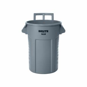 RUBBERMAID 2179403 Rollout Trash Can, Gray, 32 Gal Capacity, 26 1/8 Inch Width/Dia | CT9EVP 806VZ2