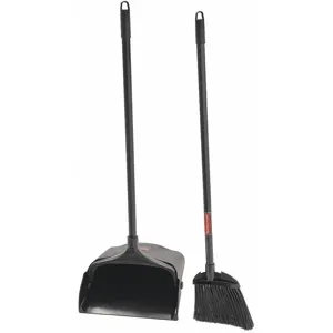 RUBBERMAID 59JM15 Lobby Broom and Dust Pan, 35 Inch Overall Length | CD3XNA