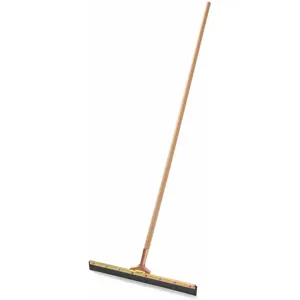 RUBBERMAID 7COMBO23 24 Inch W Straight Rubber Floor Squeegee With Handle, Black | CD2HWK 64XF86