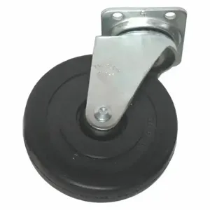 RUBBERMAID FG25533 Soft Rubber Swivel Caster, 5 Inch Size | CT9FJG 33PT62