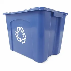 RUBBERMAID FG571473BLUE Recycle Bin, 14 Gal, Blue | CT9EUX 43WU64