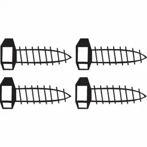 RUBBERMAID FG6123L10000 Pan Head Screws, 4 PK | CT9FDJ 33PX03