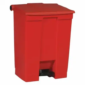 RUBBERMAID FG614500RED Step Can, Plastic, Red, 18 gal Capacity, 19 3/4 Inch Width/Dia | CT9EWL 3U651