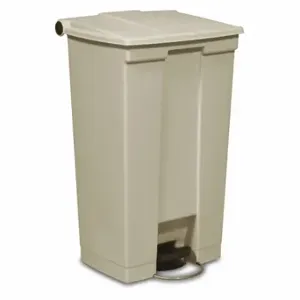 RUBBERMAID FG614600BEIG Step Can, Plastic, Beige, 23 gal Capacity, 19 3/4 Inch Width/Dia | CT9EWK 5M878