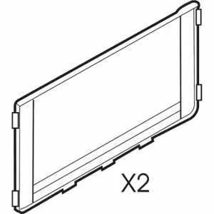 RUBBERMAID FG6189L2BLA Back Panel Kit | CT9EUK 33PX56