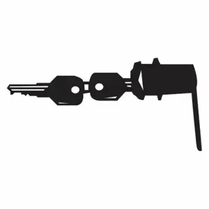 RUBBERMAID FG6191L10000 Lock with Key Set, 1RF37/5M738/8VMF8 | CT9FFA 33PX63