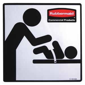 RUBBERMAID FG7818L10000 Restroom Door Label | CT9FAK 33PX78